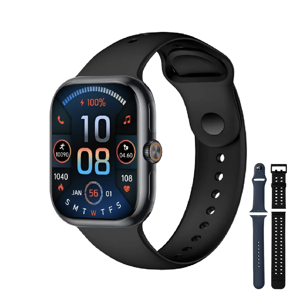 Smartwatch Reloj Inteligente Touch Llamadas + Correas - Color Negro